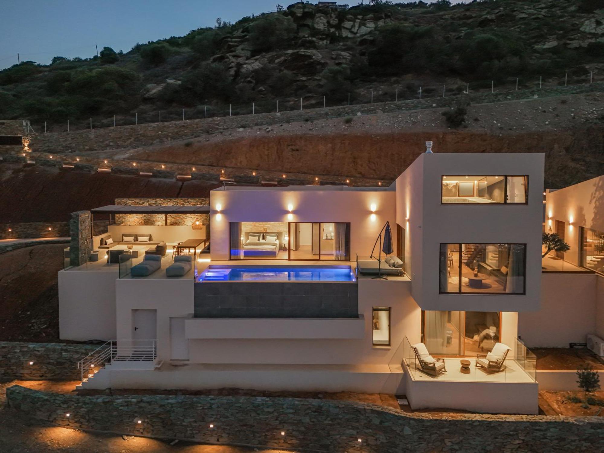 Villa Helios - Elevate Your Senses Agia Pelagia  Bagian luar foto